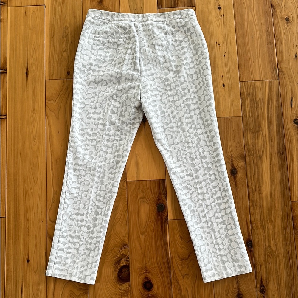 Calvin Klein Collection Gray Patterned Ankle Pants - image 2